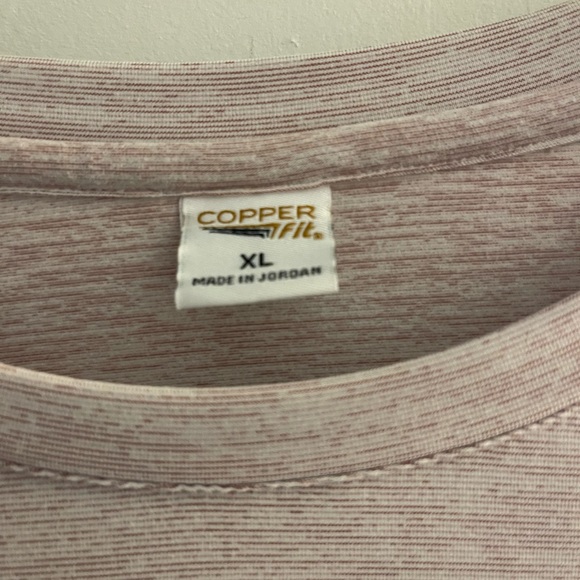 Copper Fit Long Sleeve Crew Neck Shirt-Heather Purple XLarge - Picture 3 of 4